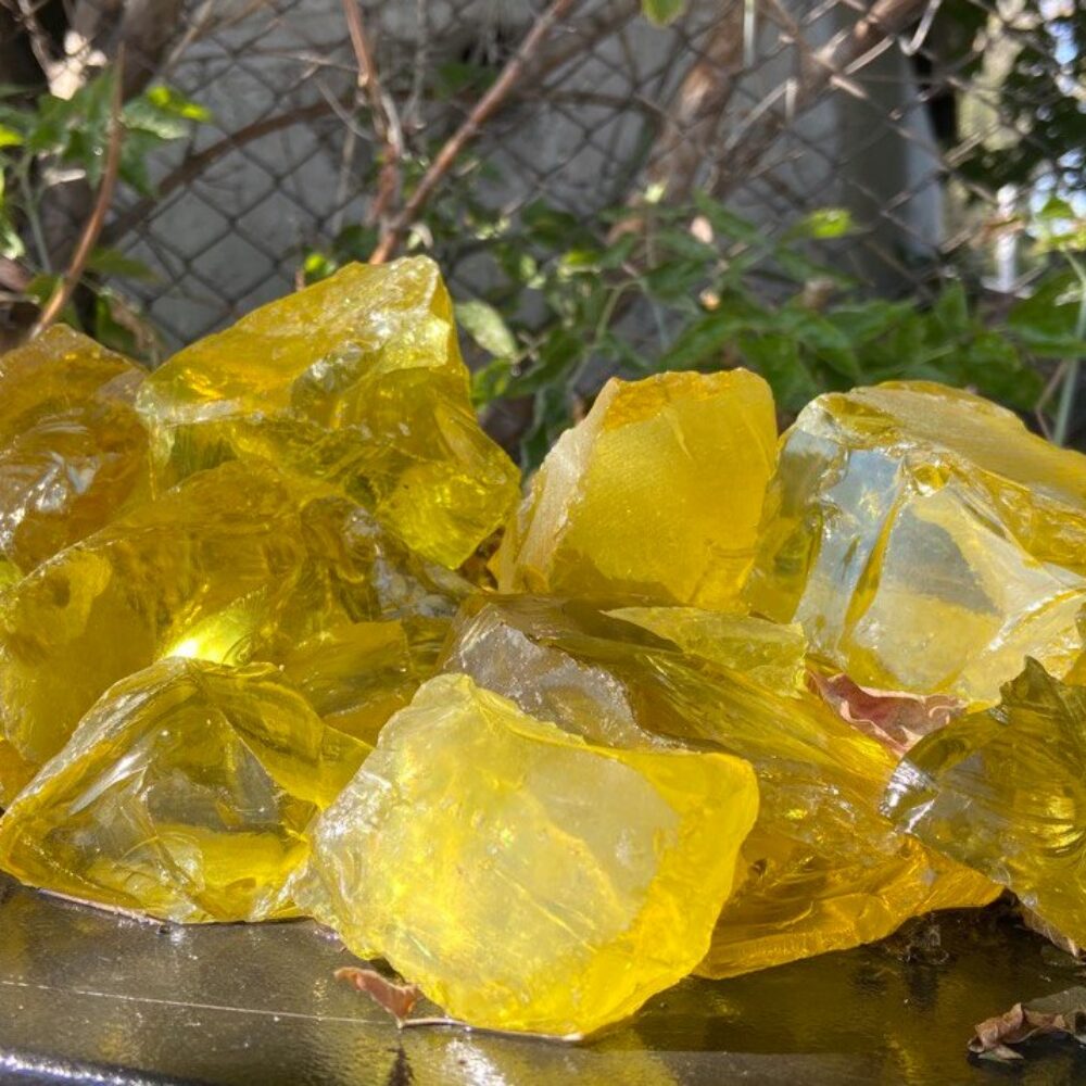 Кускове скло жовте